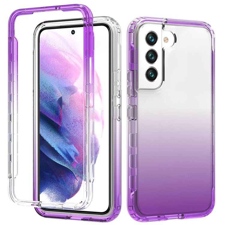Trasparenza Custodia per telefono in PC + TPU sfumato a due colori, For Samsung Galaxy S22 5G, For Samsung Galaxy S22+ 5G, For Samsung Galaxy S22 Ultra 5G