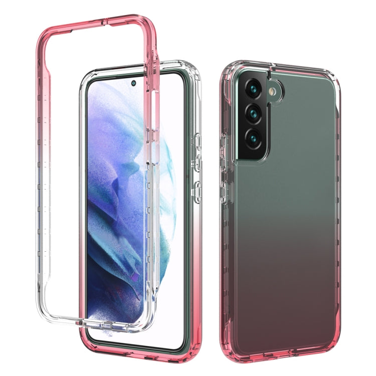 Trasparenza Custodia per telefono in PC + TPU sfumato a due colori, For Samsung Galaxy S22 5G, For Samsung Galaxy S22+ 5G, For Samsung Galaxy S22 Ultra 5G