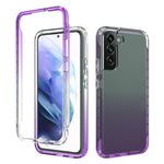 Trasparenza Custodia per telefono in PC + TPU sfumato a due colori, For Samsung Galaxy S22 5G, For Samsung Galaxy S22+ 5G, For Samsung Galaxy S22 Ultra 5G