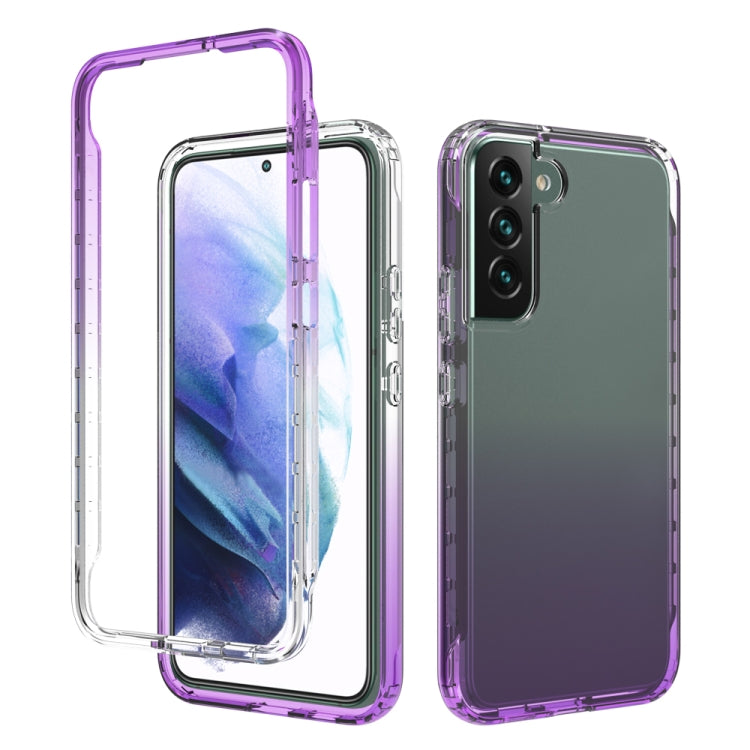 Trasparenza Custodia per telefono in PC + TPU sfumato a due colori, For Samsung Galaxy S22 5G, For Samsung Galaxy S22+ 5G, For Samsung Galaxy S22 Ultra 5G