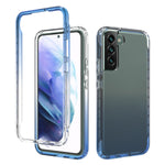 Trasparenza Custodia per telefono in PC + TPU sfumato a due colori, For Samsung Galaxy S22 5G, For Samsung Galaxy S22+ 5G, For Samsung Galaxy S22 Ultra 5G