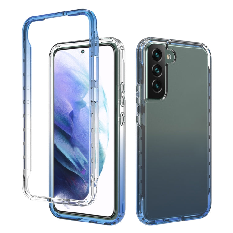 Trasparenza Custodia per telefono in PC + TPU sfumato a due colori, For Samsung Galaxy S22 5G, For Samsung Galaxy S22+ 5G, For Samsung Galaxy S22 Ultra 5G