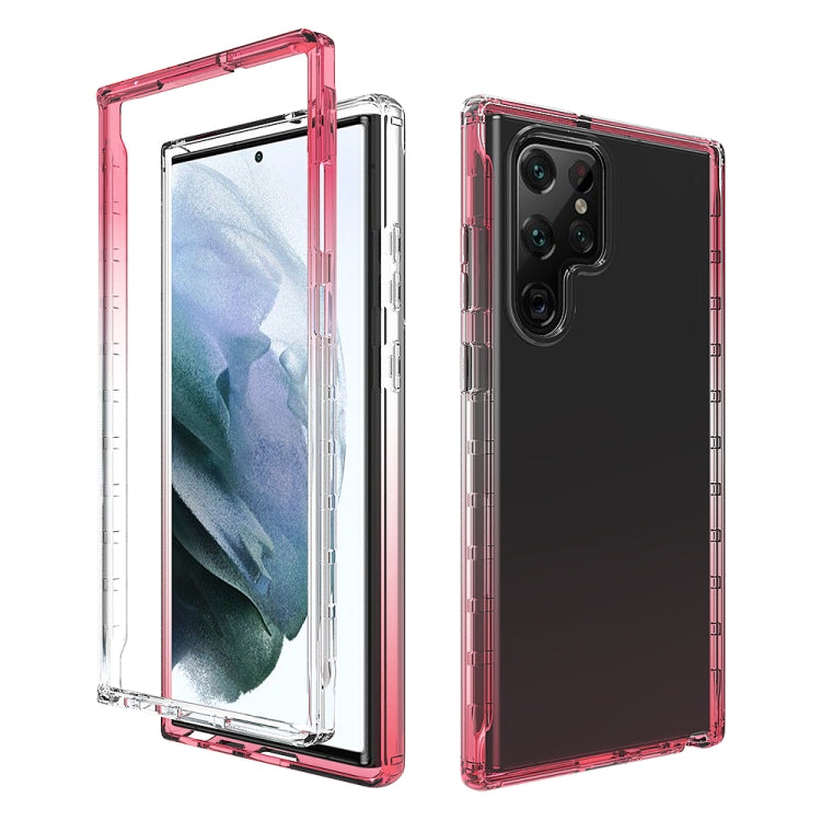 Trasparenza Custodia per telefono in PC + TPU sfumato a due colori, For Samsung Galaxy S22 5G, For Samsung Galaxy S22+ 5G, For Samsung Galaxy S22 Ultra 5G