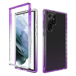 Trasparenza Custodia per telefono in PC + TPU sfumato a due colori, For Samsung Galaxy S22 5G, For Samsung Galaxy S22+ 5G, For Samsung Galaxy S22 Ultra 5G