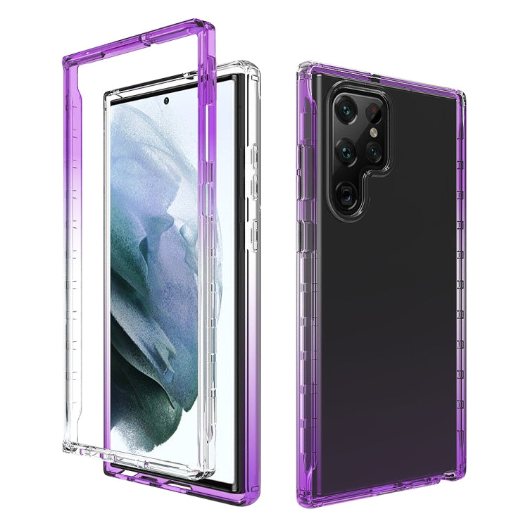 Trasparenza Custodia per telefono in PC + TPU sfumato a due colori, For Samsung Galaxy S22 5G, For Samsung Galaxy S22+ 5G, For Samsung Galaxy S22 Ultra 5G