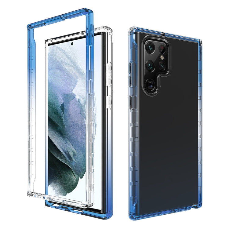Trasparenza Custodia per telefono in PC + TPU sfumato a due colori, For Samsung Galaxy S22 5G, For Samsung Galaxy S22+ 5G, For Samsung Galaxy S22 Ultra 5G