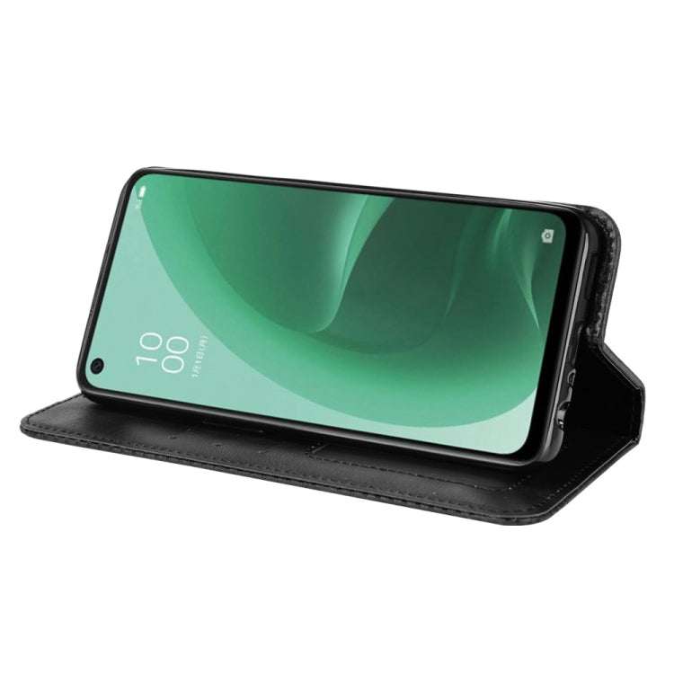 Custodia per telefono in pelle con trama retrò con fibbia magnetica, For OPPO A55s 5G JP Version, For OPPO Reno7 5G, For OPPO Reno7 Pro 5G, For OPPO Realme Narzo 50A, For TCL 20 XE, For TCL 20Y