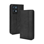 Custodia per telefono in pelle con trama retrò con fibbia magnetica, For OPPO A55s 5G JP Version, For OPPO Reno7 5G, For OPPO Reno7 Pro 5G, For OPPO Realme Narzo 50A, For TCL 20 XE, For TCL 20Y