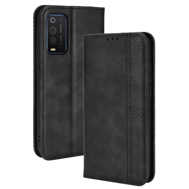 Custodia per telefono in pelle con trama retrò con fibbia magnetica, For TCL 205, For vivo Y3s 2021, For vivo S10e / V23e 4G / 5G, For vivo Y15s 2021 / Y15a, For Infinix Hot 11, For Infinix Note 11 Pro