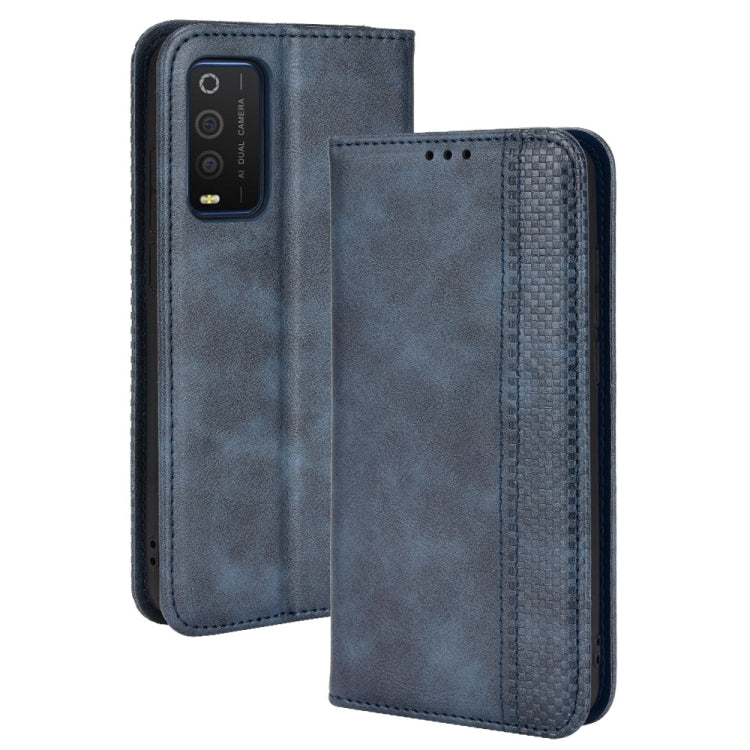 Custodia per telefono in pelle con trama retrò con fibbia magnetica, For TCL 205, For vivo Y3s 2021, For vivo S10e / V23e 4G / 5G, For vivo Y15s 2021 / Y15a, For Infinix Hot 11, For Infinix Note 11 Pro