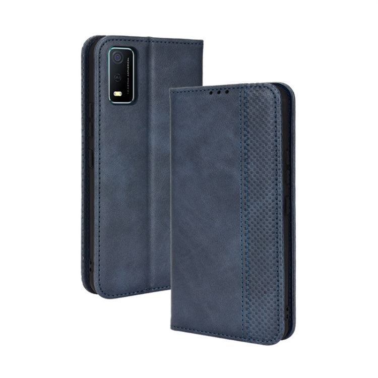 Custodia per telefono in pelle con trama retrò con fibbia magnetica, For TCL 205, For vivo Y3s 2021, For vivo S10e / V23e 4G / 5G, For vivo Y15s 2021 / Y15a, For Infinix Hot 11, For Infinix Note 11 Pro