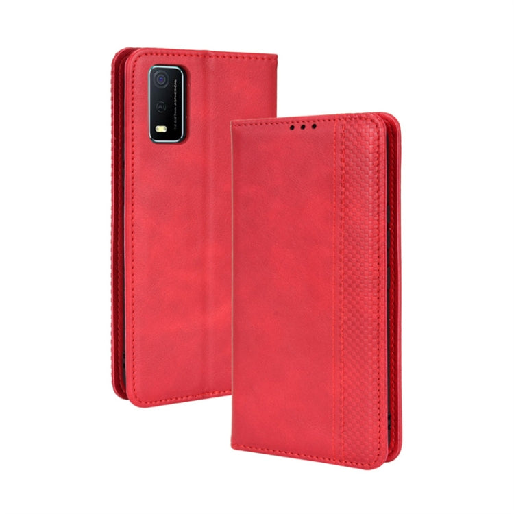 Custodia per telefono in pelle con trama retrò con fibbia magnetica, For TCL 205, For vivo Y3s 2021, For vivo S10e / V23e 4G / 5G, For vivo Y15s 2021 / Y15a, For Infinix Hot 11, For Infinix Note 11 Pro