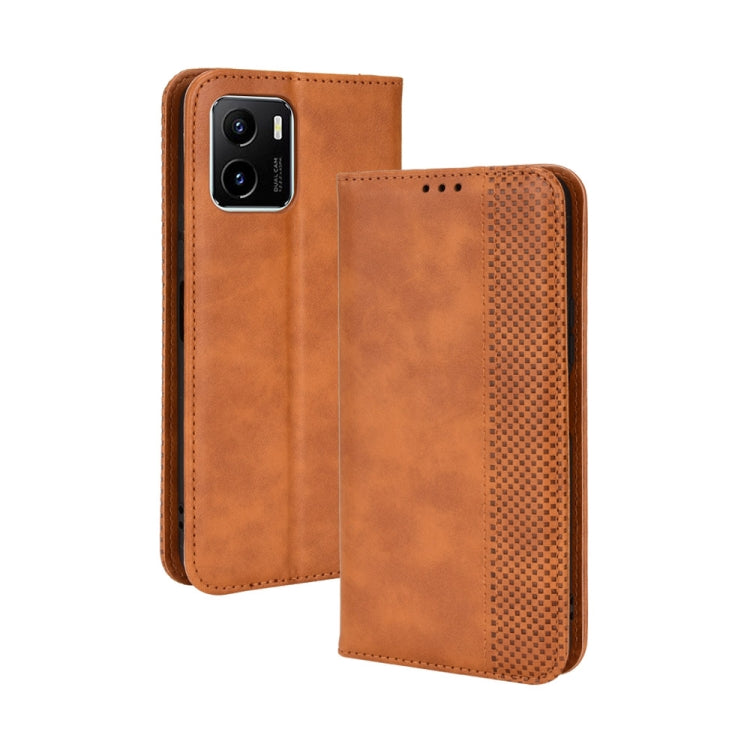 Custodia per telefono in pelle con trama retrò con fibbia magnetica, For TCL 205, For vivo Y3s 2021, For vivo S10e / V23e 4G / 5G, For vivo Y15s 2021 / Y15a, For Infinix Hot 11, For Infinix Note 11 Pro