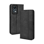 Custodia per telefono in pelle con trama retrò con fibbia magnetica, For TCL 205, For vivo Y3s 2021, For vivo S10e / V23e 4G / 5G, For vivo Y15s 2021 / Y15a, For Infinix Hot 11, For Infinix Note 11 Pro