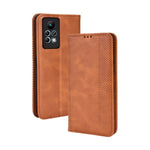 Custodia per telefono in pelle con trama retrò con fibbia magnetica, For TCL 205, For vivo Y3s 2021, For vivo S10e / V23e 4G / 5G, For vivo Y15s 2021 / Y15a, For Infinix Hot 11, For Infinix Note 11 Pro