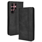 Custodia per telefono in pelle con trama retrò con fibbia magnetica, For Samsung Galaxy S22 Ultra 5G, For Sharp Aquos Wish, For Xiaomi 12, For OnePlus 10 Pro 5G, For Umidigi A11s, For ZTE Libero 5G II