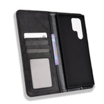 Custodia per telefono in pelle con trama retrò con fibbia magnetica, For Samsung Galaxy S22 Ultra 5G, For Sharp Aquos Wish, For Xiaomi 12, For OnePlus 10 Pro 5G, For Umidigi A11s, For ZTE Libero 5G II
