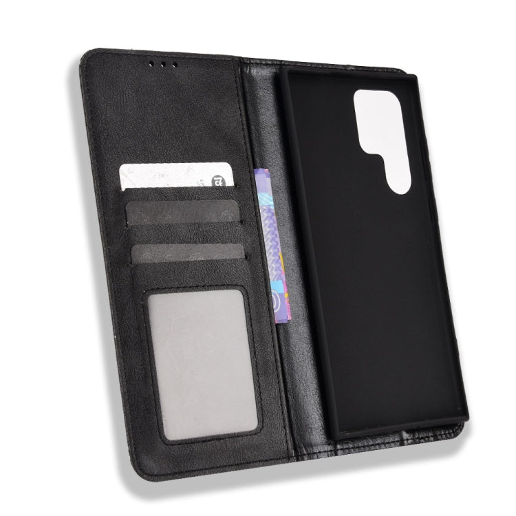 Custodia per telefono in pelle con trama retrò con fibbia magnetica, For Samsung Galaxy S22 Ultra 5G, For Sharp Aquos Wish, For Xiaomi 12, For OnePlus 10 Pro 5G, For Umidigi A11s, For ZTE Libero 5G II