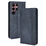 Custodia per telefono in pelle con trama retrò con fibbia magnetica, For Samsung Galaxy S22 Ultra 5G, For Sharp Aquos Wish, For Xiaomi 12, For OnePlus 10 Pro 5G, For Umidigi A11s, For ZTE Libero 5G II