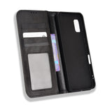 Custodia smartphone in pelle con fibbia magnetica