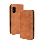 Custodia smartphone in pelle con fibbia magnetica