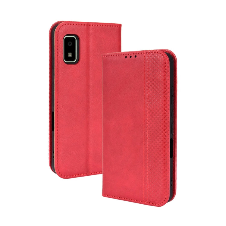 Custodia smartphone in pelle con fibbia magnetica