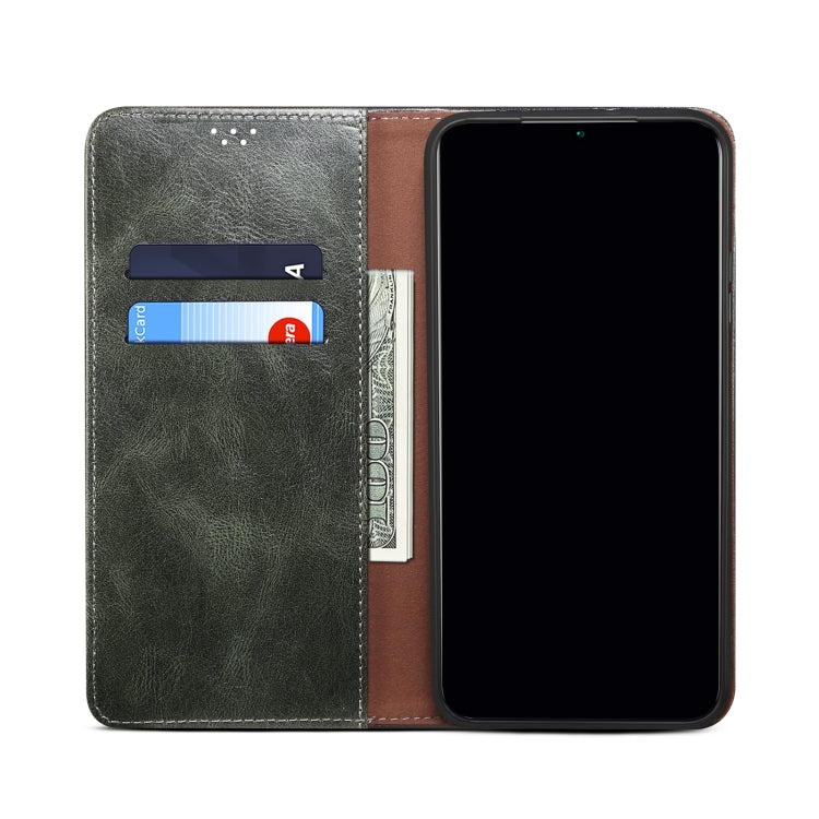 Custodia per telefono in pelle con texture Crazy Horse cerata semplice, For Xiaomi 12/12S, For Xiaomi 12 Pro/12S Pro, For Xiaomi 12X