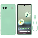 Custodia per telefono in silicone liquido di colore puro, For Google Pixel 6a