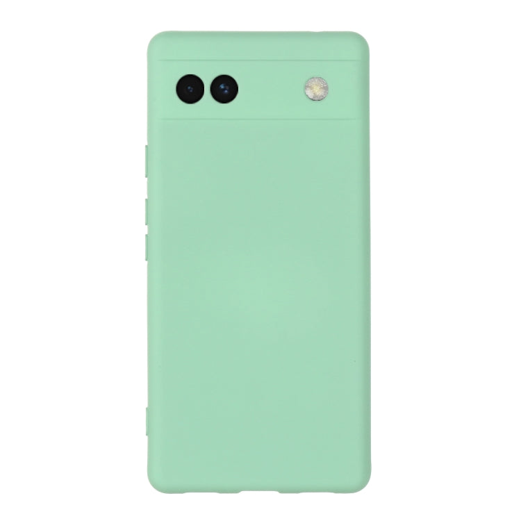 Custodia per telefono in silicone liquido di colore puro, For Google Pixel 6a