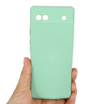 Custodia per telefono in silicone liquido di colore puro, For Google Pixel 6a