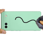 Custodia per telefono in silicone liquido di colore puro, For Google Pixel 6a