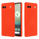 Custodia per telefono in silicone liquido di colore puro, For Google Pixel 6a