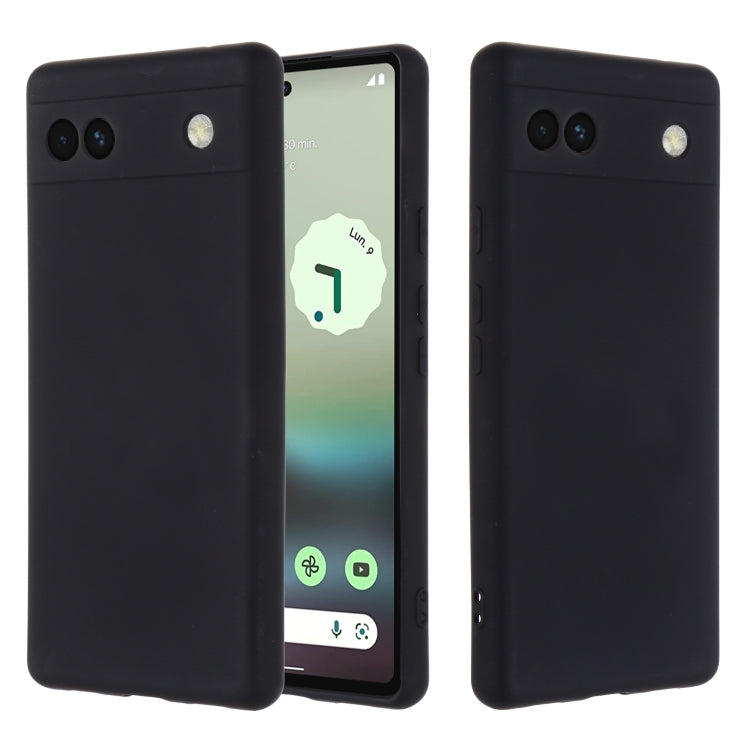 Custodia per telefono in silicone liquido di colore puro, For Google Pixel 6a