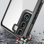 RedPepper Trasparente Dot Custodia impermeabile antiurto per PC + TPU, For Samsung Galaxy S22 5G, For Samsung Galaxy S22+ 5G, For Samsung Galaxy S22 Ultra 5G