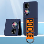Cinturino da polso Skin Feel Cassa del telefono per PC smerigliata, For Huawei P50 Pocket