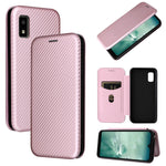 Custodia per telefono in PU con vibrazione orizzontale magnetica in fibra di carbonio, For Sharp Aquos Wish SHG06, For Xiaomi 12 5G