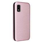 Custodia per telefono in PU con vibrazione orizzontale magnetica in fibra di carbonio, For Sharp Aquos Wish SHG06, For Xiaomi 12 5G