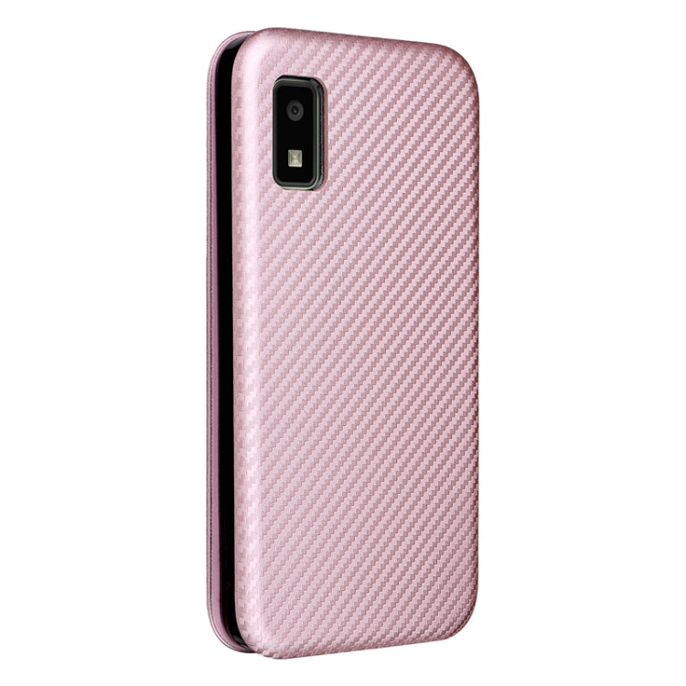 Custodia per telefono in PU con vibrazione orizzontale magnetica in fibra di carbonio, For Sharp Aquos Wish SHG06, For Xiaomi 12 5G
