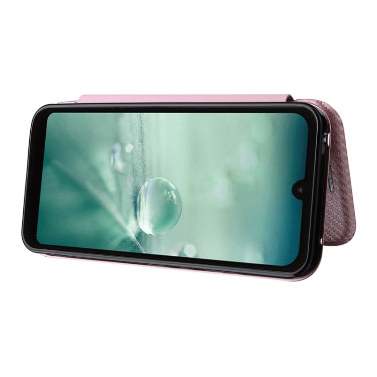 Custodia per telefono in PU con vibrazione orizzontale magnetica in fibra di carbonio, For Sharp Aquos Wish SHG06, For Xiaomi 12 5G