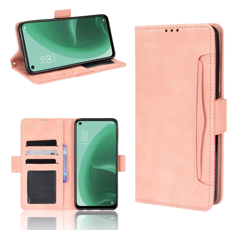 Custodia per telefono in pelle con motivo in pelle di vitello, For OPPO A55s 5G JP Version, For OPPO Reno7 5G, For OPPO Reno7 Pro 5G, For OPPO Realme Narzo 50A