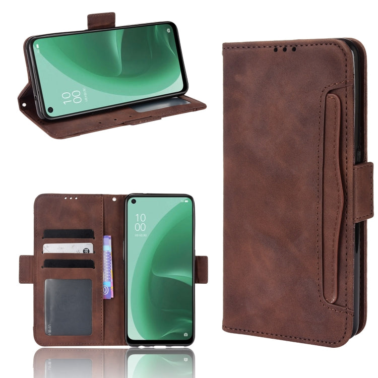 Custodia per telefono in pelle con motivo in pelle di vitello, For OPPO A55s 5G JP Version, For OPPO Reno7 5G, For OPPO Reno7 Pro 5G, For OPPO Realme Narzo 50A