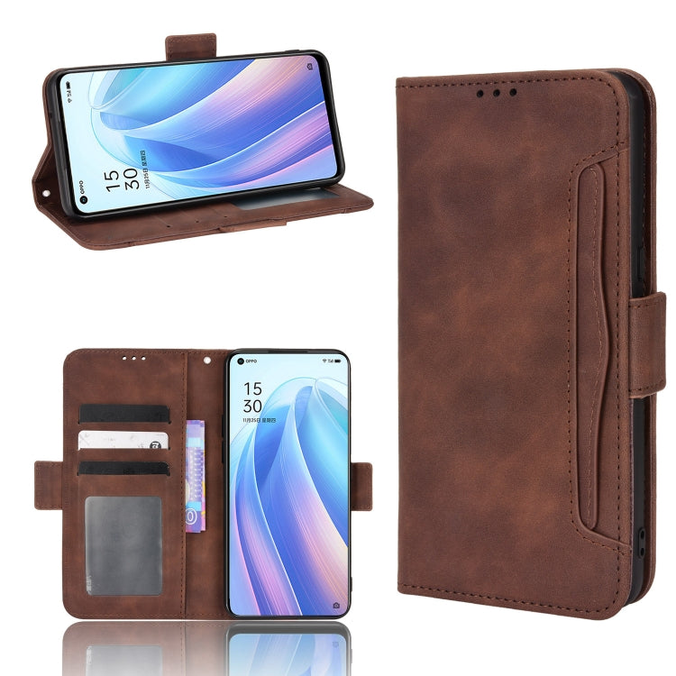Custodia per telefono in pelle con motivo in pelle di vitello, For OPPO A55s 5G JP Version, For OPPO Reno7 5G, For OPPO Reno7 Pro 5G, For OPPO Realme Narzo 50A
