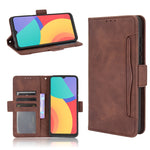 Custodia per telefono in pelle con motivo in pelle di vitello, For TCL 20 XE, For TCL 20Y / Alcatel 1S 2021, For TCL 205, For vivo Y3s 2021