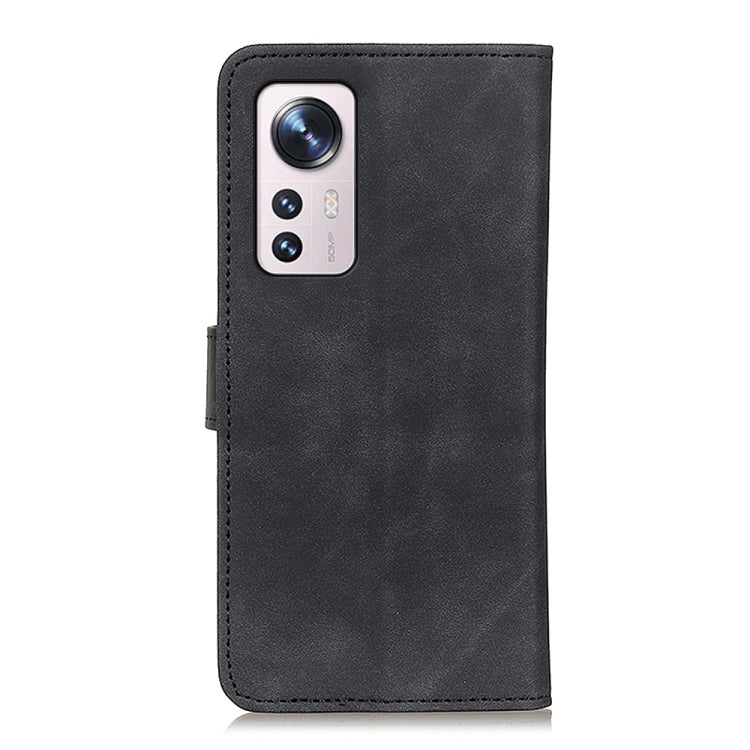 KHAZNEH Custodia per telefono in pelle con trama retrò, For Xiaomi 12 / 12X, For Xiaomi 12 Pro