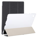 Custodia per tablet 3 pieghe in pelle Silk Texture, For Samsung Galaxy Tab A8 10.5 2021 X200 / X205