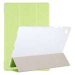 Custodia per tablet 3 pieghe in pelle Silk Texture, For Samsung Galaxy Tab A8 10.5 2021 X200 / X205