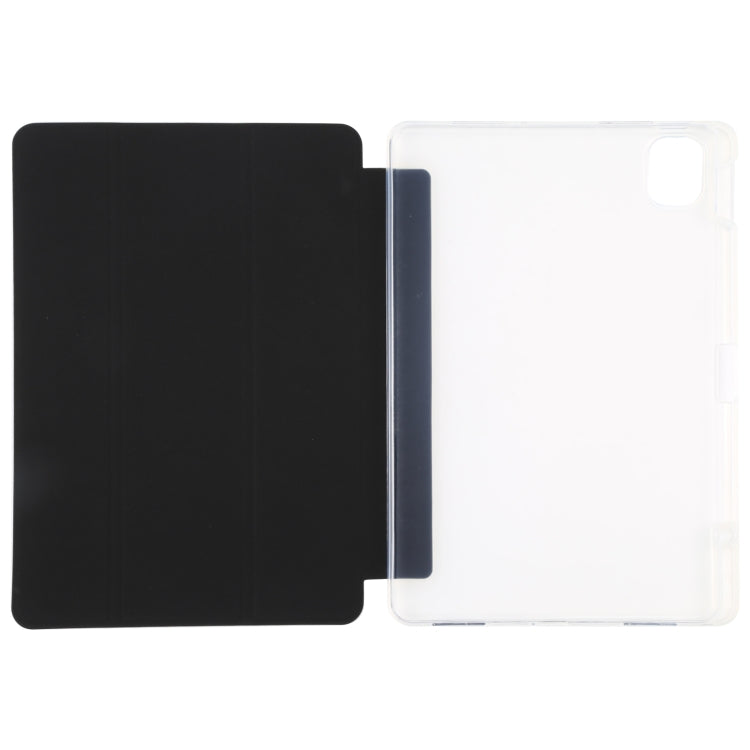 Custodia per tablet in pelle con cover posteriore trasparente, For Xiaomi Mi Pad 5