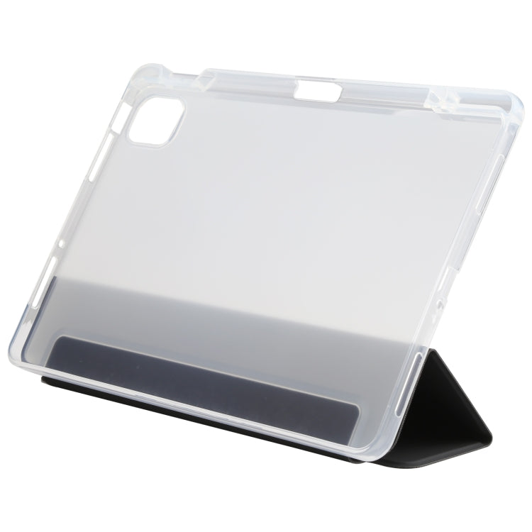 Custodia per tablet in pelle con cover posteriore trasparente, For Xiaomi Mi Pad 5