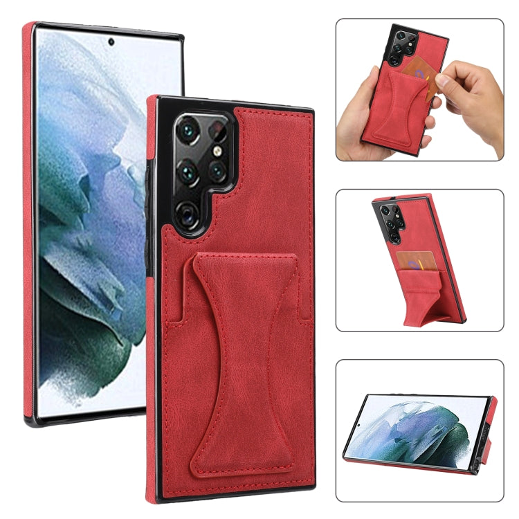 Custodia per telefono ultrasottile antiurto con supporto, For Samsung Galaxy S22 5G, For Samsung Galaxy S22+ 5G, For Samsung Galaxy S22 Ultra 5G