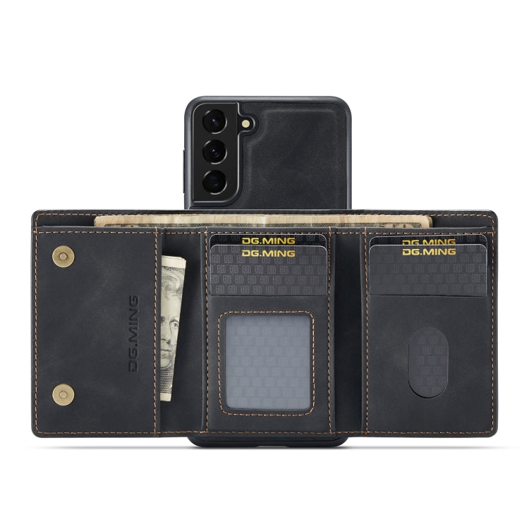 DG.MING M1 Series 3-Fold Multi Card Portafoglio + custodia magnetica per telefono, For Samsung Galaxy S22 5G, For Samsung Galaxy S22+ 5G, For Samsung Galaxy S22 Ultra 5G